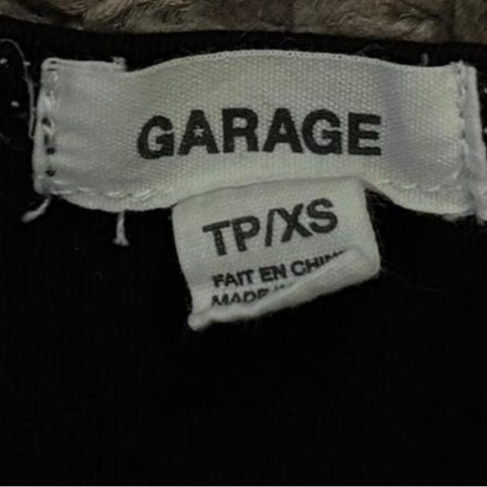 Garage Black Scoop Neck Mini Tee - Picture 5 of 5